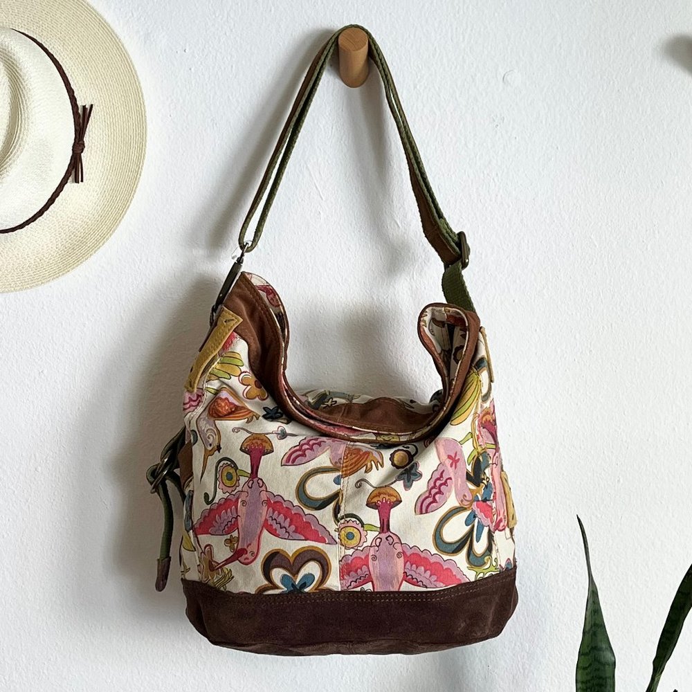 Lucky Brand NEW Vintage Inspired Collection Hobo Bag Boho Large Messenger Tote